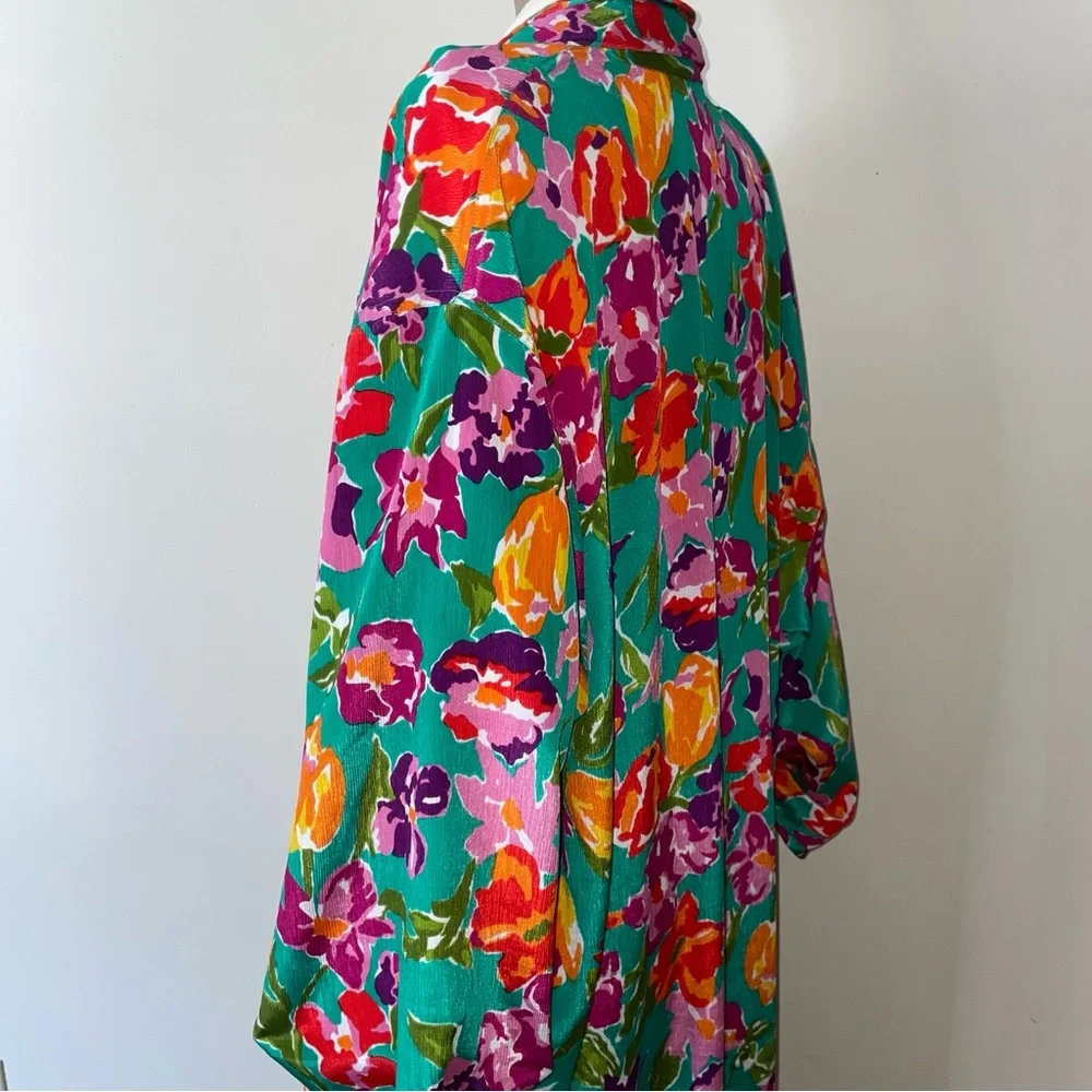 Victoria's‎ Secret Terry with Multicolor Trim ROBE OSFM Gold Label